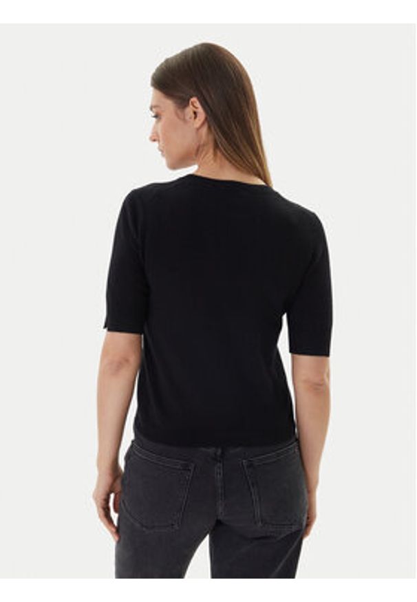 United Colors of Benetton - United Colors Of Benetton Sweter 1002D10D2 Czarny Regular Fit. Kolor: czarny. Materiał: wełna