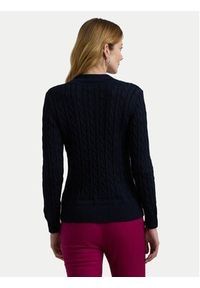 Lauren Ralph Lauren Sweter 200888795008 Granatowy Regular Fit. Kolor: niebieski. Materiał: bawełna #3