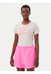 GAP - Gap T-Shirt 729555-01 Różowy Regular Fit. Kolor: różowy. Materiał: bawełna