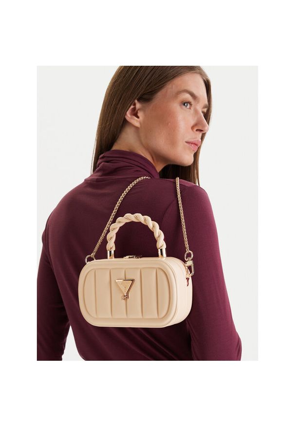 Torebka Guess. Kolor: beżowy