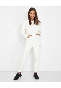 JENESEQUA - Bawełniane spodnie dresowe. Kolor: biały. Materiał: dresówka, bawełna. Wzór: aplikacja #5