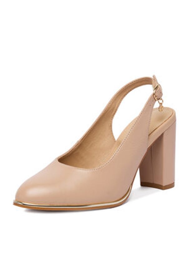 Lasocki Czółenka CEO-WS3786-02 Beżowy. Kolor: beżowy. Materiał: skóra