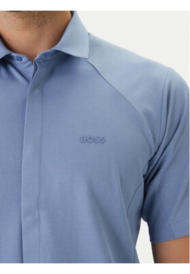 BOSS Koszula Excurse S 50554450 Błękitny Regular Fit. Kolor: niebieski. Materiał: bawełna