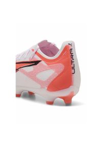 Puma - Buty piłkarskie ULTRA 5 PRO FG/AG PUMA White Black Glowing Red. Kolor: biały, czerwony, wielokolorowy, czarny. Sport: piłka nożna