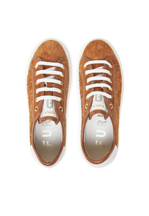 Furla Sneakersy Nuage YJ15NUA BX4060 PT 4195S Brązowy. Kolor: brązowy. Materiał: skóra