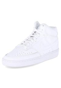 Buty do chodzenia damskie Nike Court Vision Mid. Wysokość cholewki: za kostkę. Zapięcie: sznurówki. Kolor: biały. Materiał: syntetyk, materiał. Szerokość cholewki: normalna. Model: Nike Court. Sport: turystyka piesza
