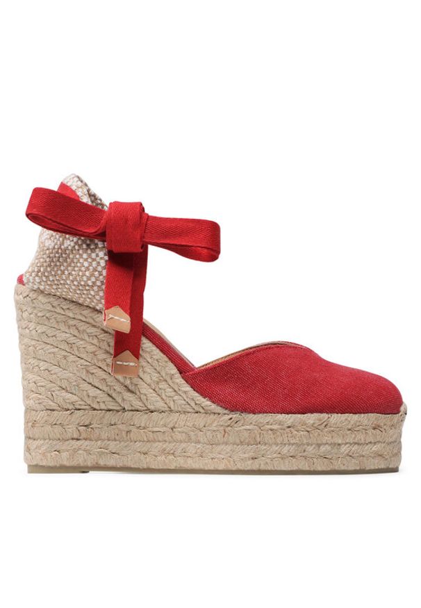 Castañer Espadryle Chiara/8ED/002 021668-604 Czerwony. Kolor: czerwony. Materiał: materiał