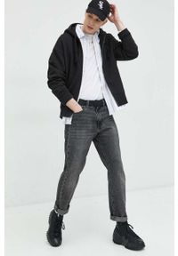 Tommy Jeans bluza bawełniana męska kolor czarny z kapturem gładka. Typ kołnierza: kaptur. Kolor: czarny. Materiał: bawełna. Wzór: gładki #3
