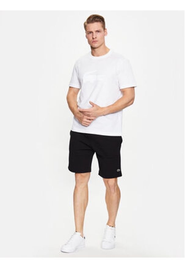 Lacoste Szorty sportowe GH9627 Czarny Regular Fit. Kolor: czarny. Materiał: bawełna. Styl: sportowy