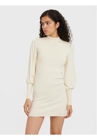 Vero Moda Sukienka dzianinowa Holly Karis 10268021 Écru Regular Fit. Materiał: dzianina, wiskoza