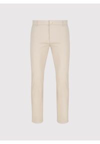 Pako Lorente - PAKO LORENTE - Beżowe spodnie męskie. Okazja: na co dzień. Kolor: beżowy. Materiał: elastan, bawełna. Sezon: wiosna. Styl: casual #5