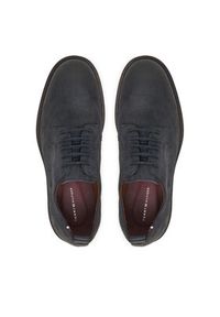 TOMMY HILFIGER - Tommy Hilfiger Półbuty Cleated Derby FM0FM05770 Granatowy. Kolor: niebieski. Materiał: zamsz, skóra
