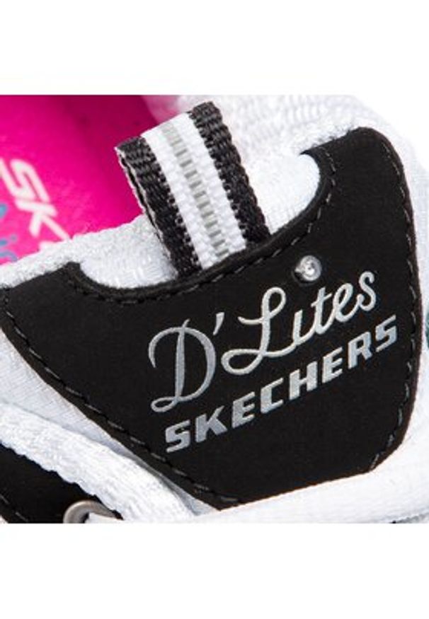 skechers - Skechers Sneakersy D'lites Biggest Fan 11930/BKW Czarny. Kolor: czarny. Materiał: syntetyk, skóra
