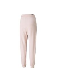 Spodnie Puma Her High Waist Pants Tr Cl, Kobiety. Stan: podwyższony. Kolor: różowy. Materiał: bawełna, materiał