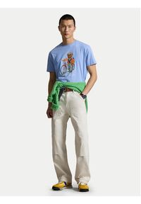 Polo Ralph Lauren T-Shirt 710B16612001 Niebieski Regular Fit. Typ kołnierza: polo. Kolor: niebieski. Materiał: bawełna #4