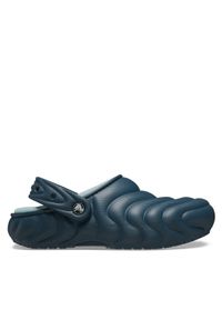 Crocs Klapki Classic Lined Overpuff Clog 210059 Niebieski. Kolor: niebieski