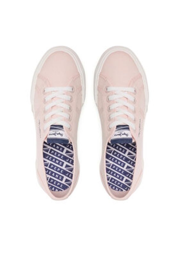 Pepe Jeans Tenisówki Brady W Basic PLS31287 Różowy. Kolor: różowy. Materiał: materiał