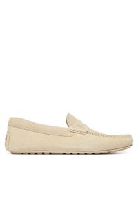 BOSS Mokasyny Noel 50541750 Biały. Kolor: biały. Materiał: skóra, zamsz #1
