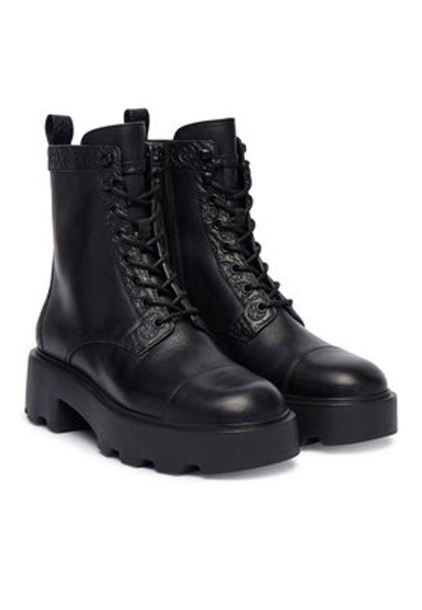 Tory Burch Trapery T Monogram Lug 178112 Czarny. Kolor: czarny. Materiał: skóra