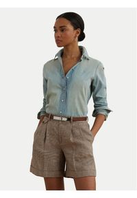 Lauren Ralph Lauren - LAUREN RALPH LAUREN Koszula jeansowa 200963850001 Niebieski Classic Fit. Kolor: niebieski. Materiał: bawełna