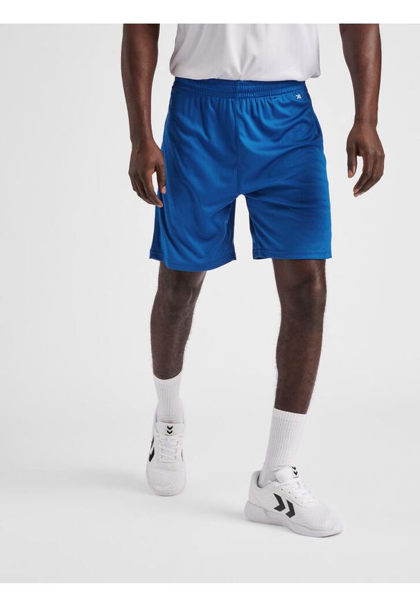 Spodenki piłkarskie męskie Hummel Core XK Poly Shorts. Kolor: niebieski. Sport: piłka nożna