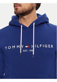 TOMMY HILFIGER - Tommy Hilfiger Bluza Logo MW0MW11599 Niebieski Regular Fit. Kolor: niebieski. Materiał: bawełna, syntetyk #3