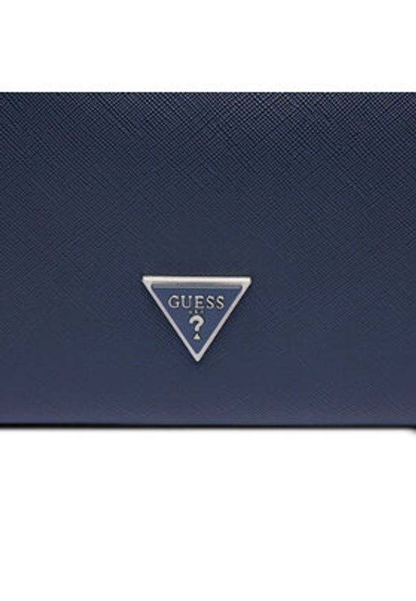 Guess Kosmetyczka Certosa Saffiano Eco Accessories PMECSA P4143 Granatowy. Kolor: niebieski. Materiał: skóra