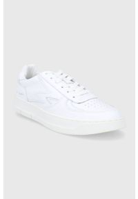 MOA Concept Buty skórzane kolor biały na płaskiej podeszwie. Zapięcie: sznurówki. Kolor: biały. Materiał: skóra. Obcas: na płaskiej podeszwie #5