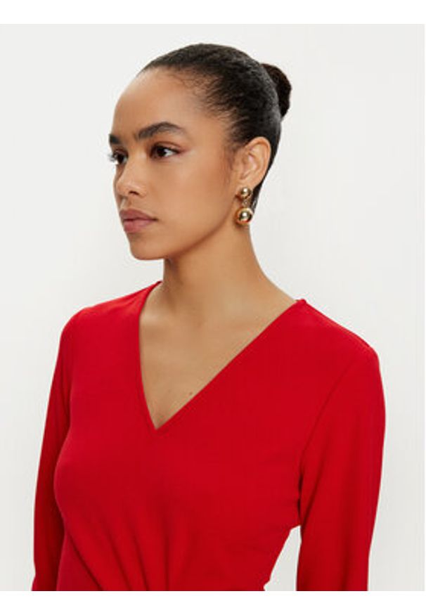 Joseph Ribkoff Sukienka koktajlowa 243308 Czerwony Slim Fit. Kolor: czerwony. Materiał: syntetyk. Styl: wizytowy