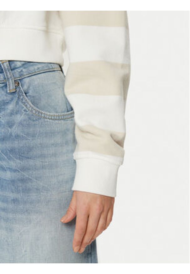 Tommy Jeans Bluza DW0DW19409 Beżowy Relaxed Fit. Kolor: beżowy. Materiał: bawełna