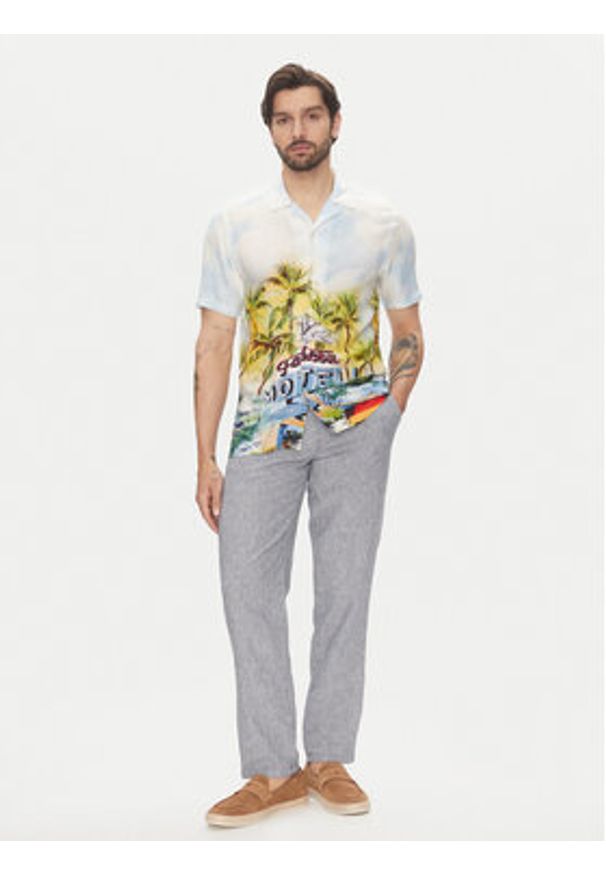 Lindbergh Koszula 30-203735 Kolorowy Relaxed Fit. Materiał: wiskoza. Wzór: kolorowy