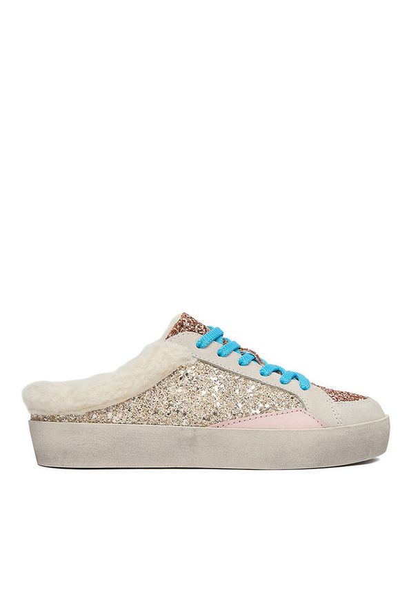 Klapki Eva Minge. Kolor: złoty