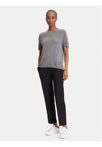 Calvin Klein Sweter LV044A307G Szary Regular Fit. Kolor: szary. Materiał: wiskoza #4