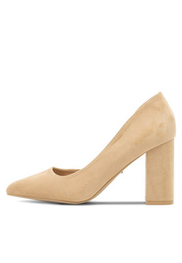 DeeZee Czółenka KL-F23012-1 Beżowy. Kolor: beżowy. Materiał: materiał