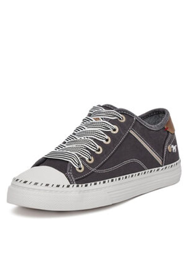 Mustang Trampki 1376-303 Czarny. Kolor: czarny. Materiał: materiał