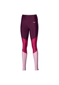 Rajstopy damskie Mizuno Core. Kolor: czerwony. Sport: bieganie #1