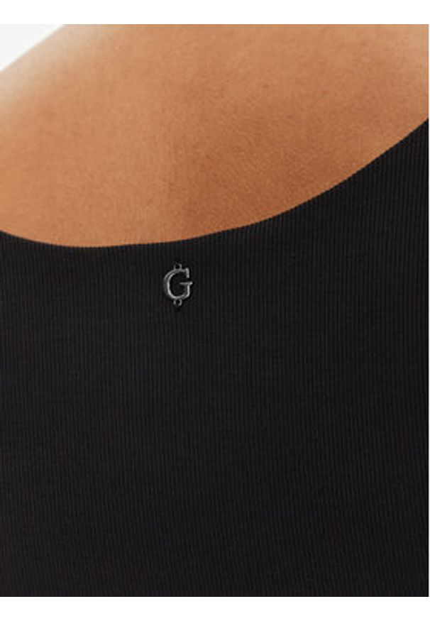Guess Top W5GP22 KAQL2 Czarny Regular Fit. Kolor: czarny