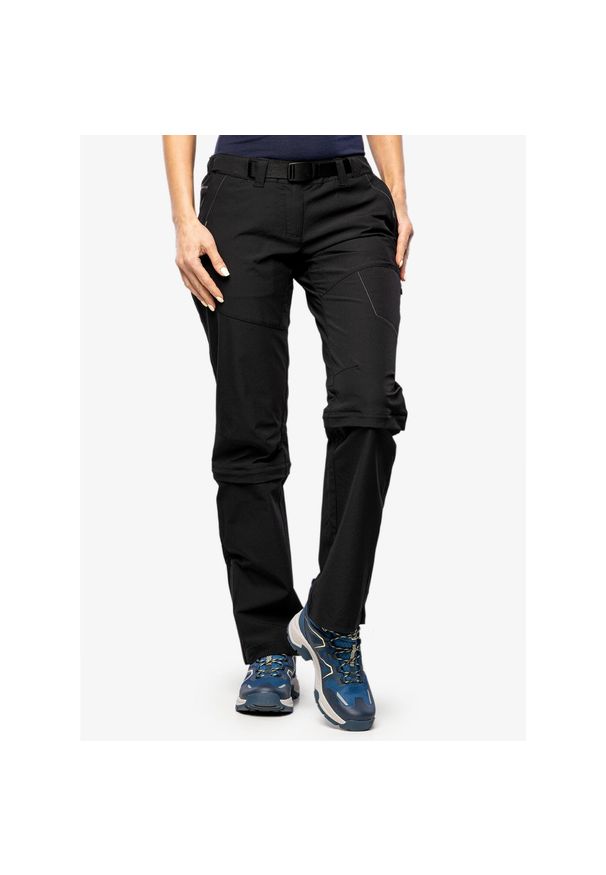 Spodnie turystyczne damskie Hannah Libertine. Kolor: czarny. Sezon: lato. Sport: turystyka piesza