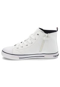 TOMMY HILFIGER - Białe Trampki Tommy Hilfiger Klasyczne Buty Damskie. Okazja: na co dzień. Kolor: biały. Materiał: materiał, skóra ekologiczna. Szerokość cholewki: normalna. Wzór: jednolity. Styl: klasyczny #2