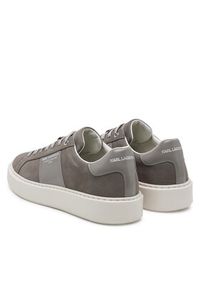Karl Lagerfeld - KARL LAGERFELD Sneakersy KL52218 Szary. Kolor: szary. Materiał: nubuk, skóra #6