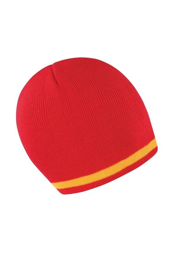 RESULT WINTER ESSENTIALS - Czapka Unisex Dla Dorosłych. Kolor: żółty, czerwony, wielokolorowy