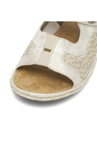 Rieker Sandały 65989-90 Écru. Materiał: materiał #8