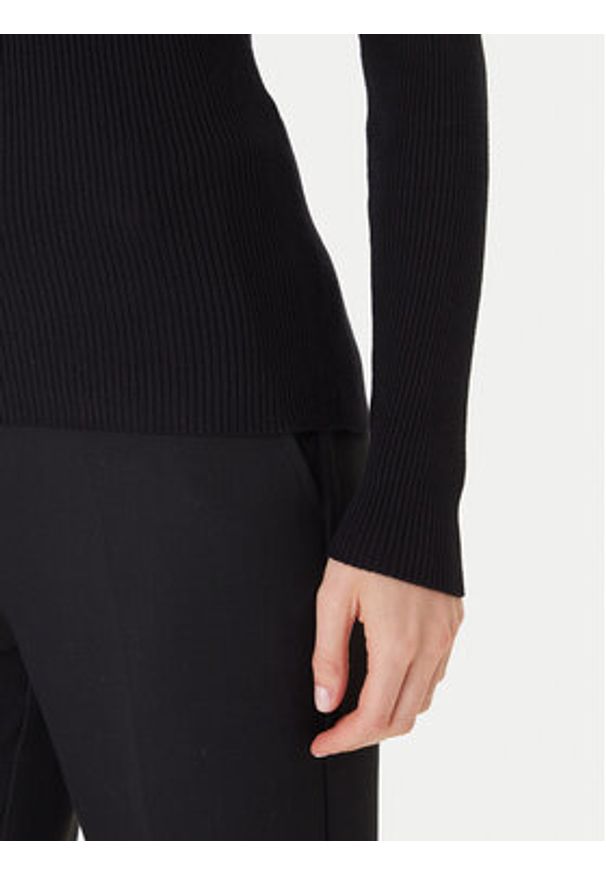 Morgan Sweter 201-MBANBI.N Czarny Slim Fit. Kolor: czarny. Materiał: wiskoza