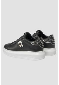 Karl Lagerfeld - KARL LAGERFELD Czarne sneakersy Kapri Nft Stud Tab. Kolor: czarny