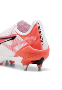 Puma - Buty piłkarskie ULTRA 5 ULTIMATE MxSG PUMA White Black Glowing Red. Zapięcie: sznurówki. Kolor: czerwony, biały, wielokolorowy, czarny. Sport: piłka nożna