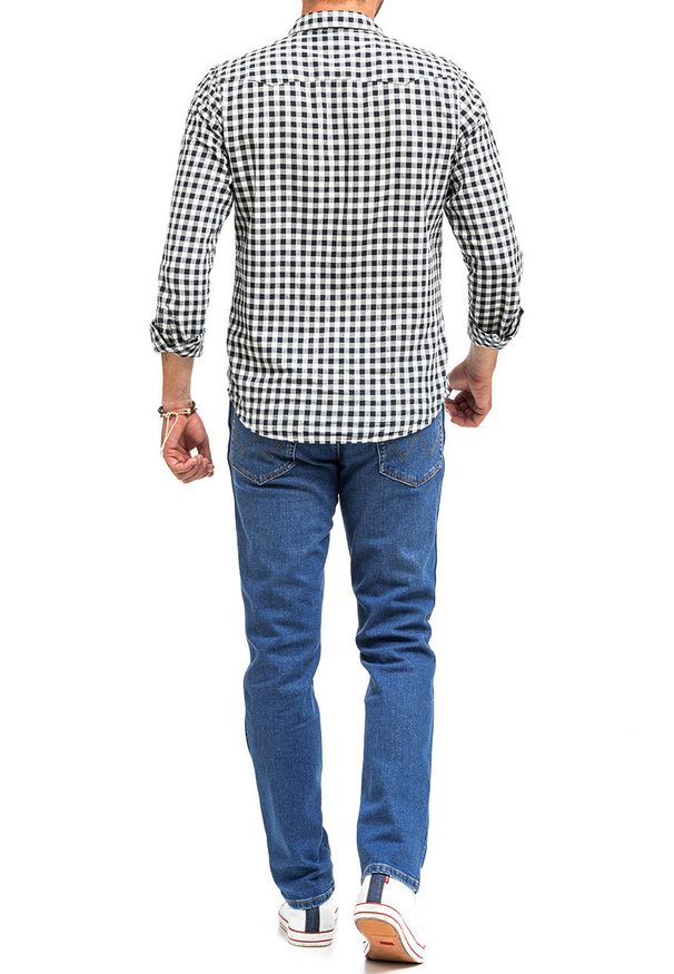 Wrangler - WRANGLER TEXAS SLIM MĘSKIE SPODNIE JEANSOWE BANGING W12SHN58Q 112142830