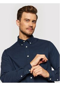 Selected Homme Koszula Rick 16077359 Granatowy Regular Fit. Kolor: niebieski. Materiał: bawełna