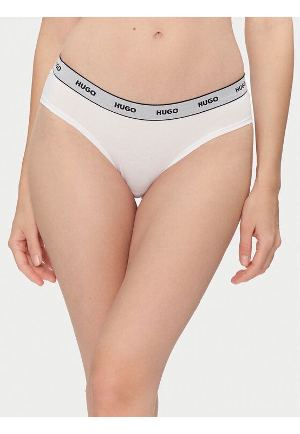 Hugo - HUGO Komplet 3 par fig klasycznych Triplet Pack Briefs 50545694 Biały. Kolor: biały. Materiał: bawełna