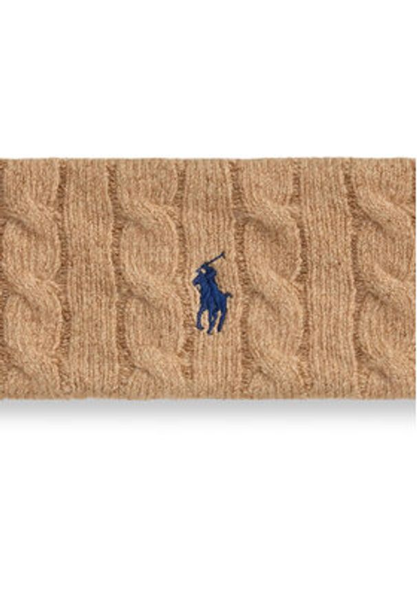 Polo Ralph Lauren Opaska 455981426003 Brązowy. Kolor: brązowy. Materiał: wełna, materiał