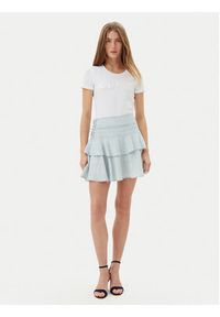 Guess Spódnica midi W5GD85 D5N81 Błękitny Regular Fit. Kolor: niebieski. Materiał: lyocell